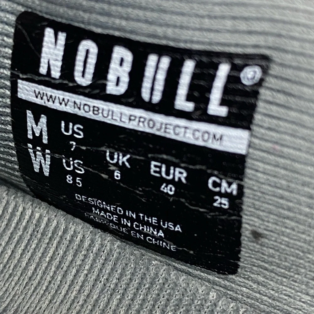 NoBull Outwork Perforated Grey Suede CrossFit Training Shoes Women’s Size 8.5